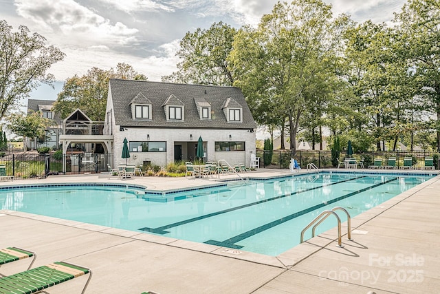 view of pool with a patio area