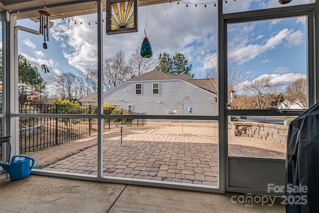 doorway to outside with a wealth of natural light