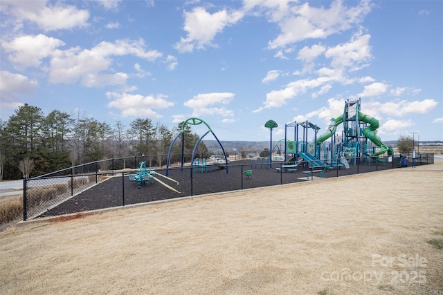 view of jungle gym