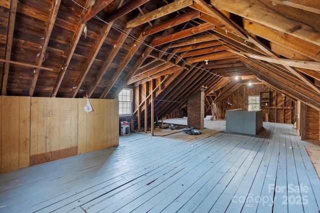 view of attic