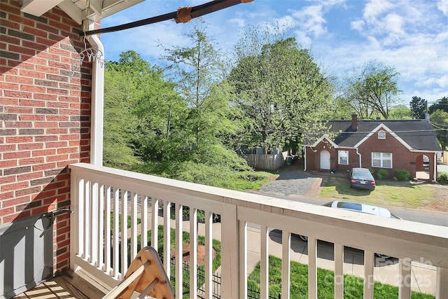 view of balcony