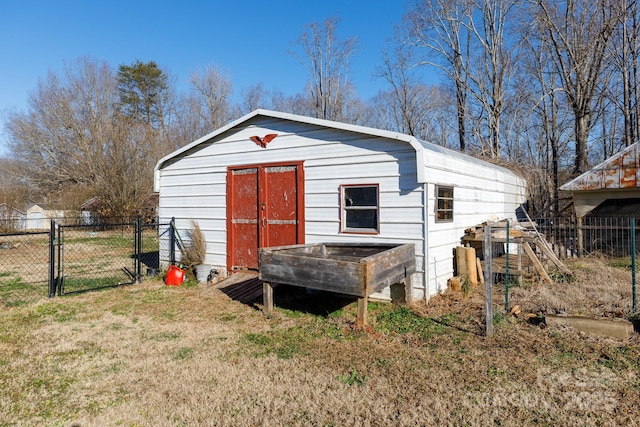 view of outbuilding