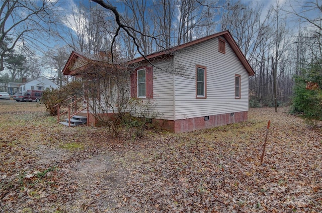 view of side of property