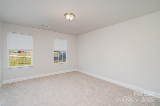 view of carpeted empty room