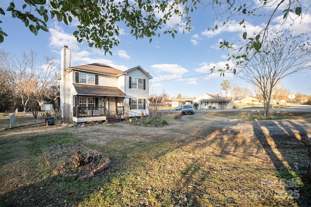 front of property featuring a front yard