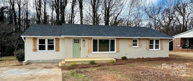 view of ranch-style home