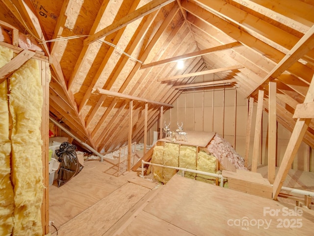 view of attic