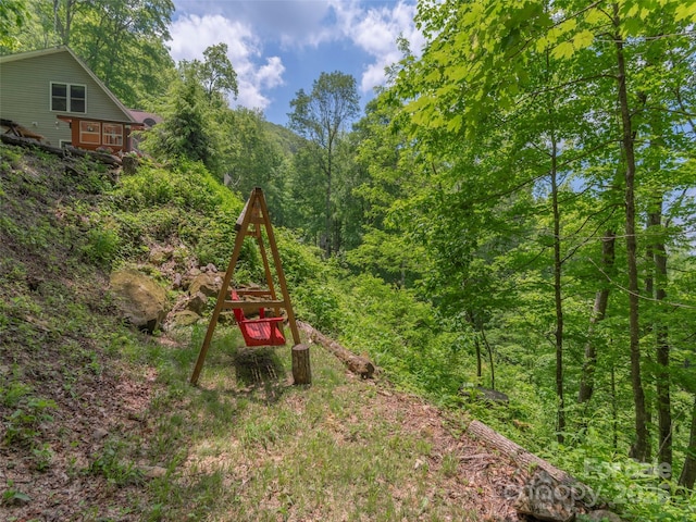 1185 Mule Stomp Rd, Clyde, NC 28721 - view of yard with a view of trees