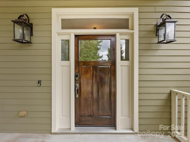 view of entrance to property