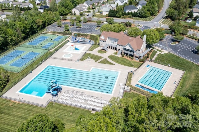 birds eye view of property