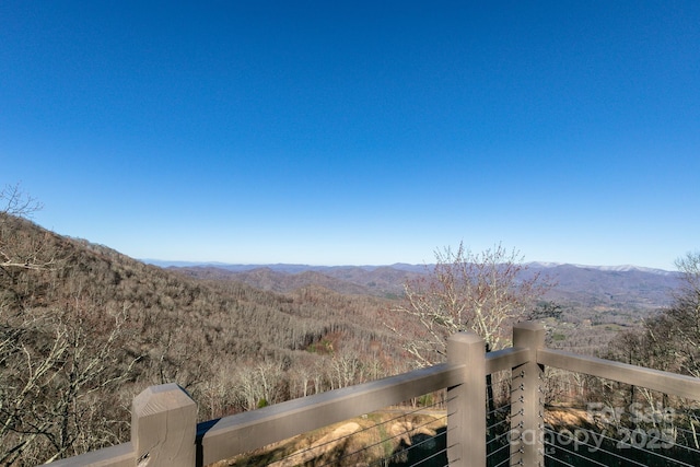 view of mountain feature