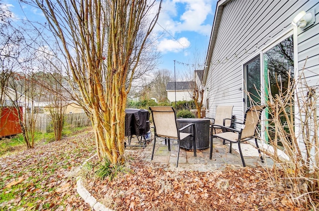 view of yard featuring a patio area