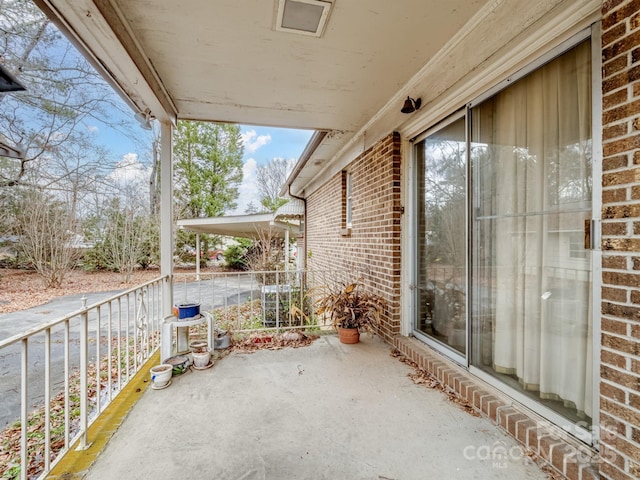 view of patio / terrace featuring covered porch