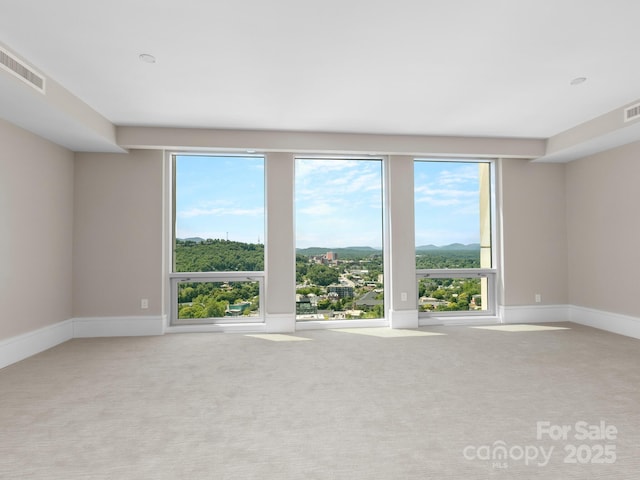 view of carpeted empty room