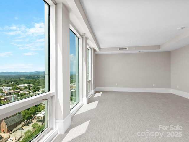 view of carpeted empty room