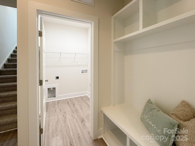 46 Griffin Rd Unit 2, Pageland, SC 29728 - mudroom featuring wood finished floors and baseboards