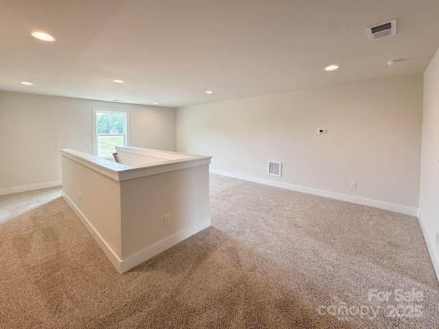46 Griffin Rd Unit 2, Pageland, SC 29728 - spare room with light colored carpet, recessed lighting, and baseboards