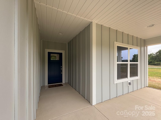 46 Griffin Rd Unit 2, Pageland, SC 29728 - doorway to property featuring board and batten siding