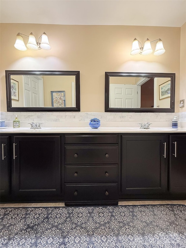 bathroom featuring vanity