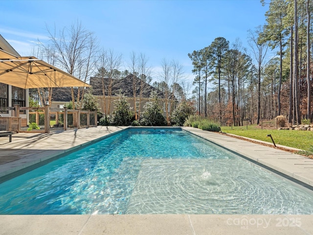 view of pool