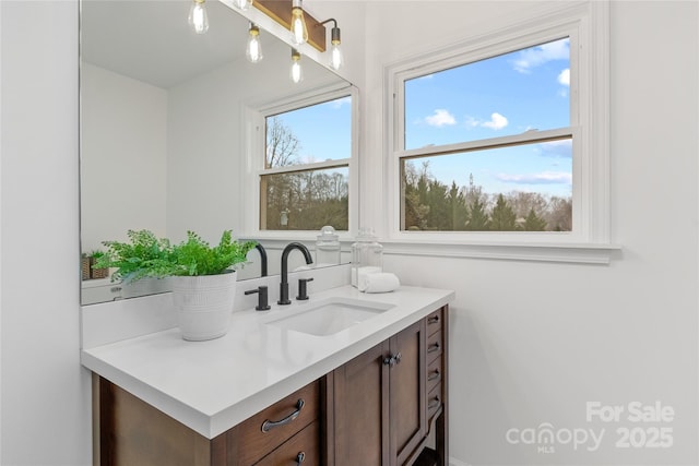 bathroom featuring vanity