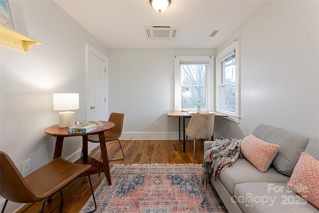 interior space featuring hardwood / wood-style floors