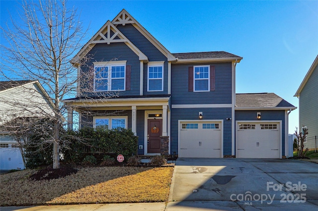 view of craftsman inspired home