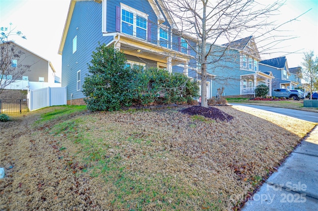 view of front of property