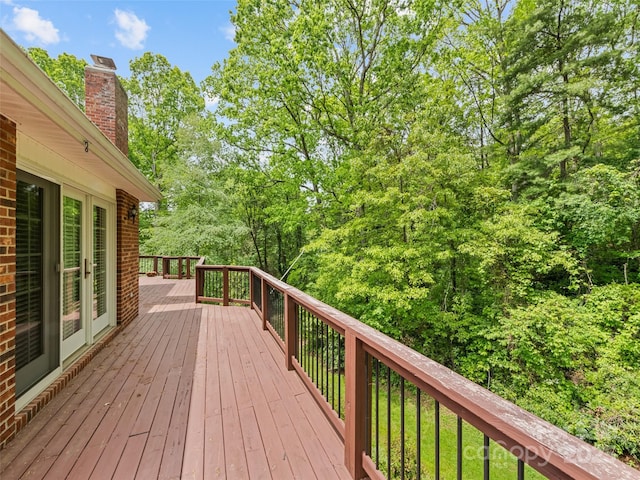 185 Oak Ridge Dr, Clyde, NC 28721 - view of wooden deck