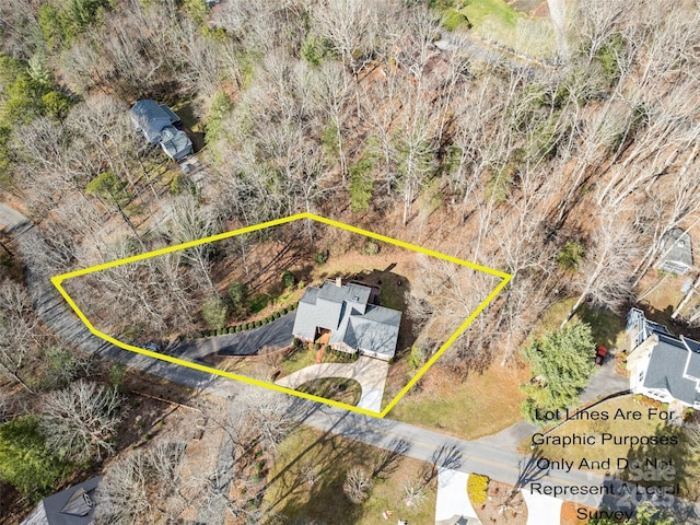 185 Oak Ridge Dr, Clyde, NC 28721 - aerial overview of property's location with property parcel outlined