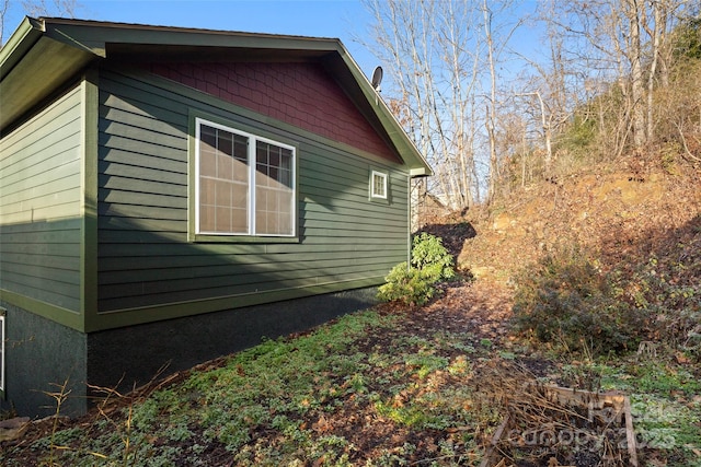 view of side of property