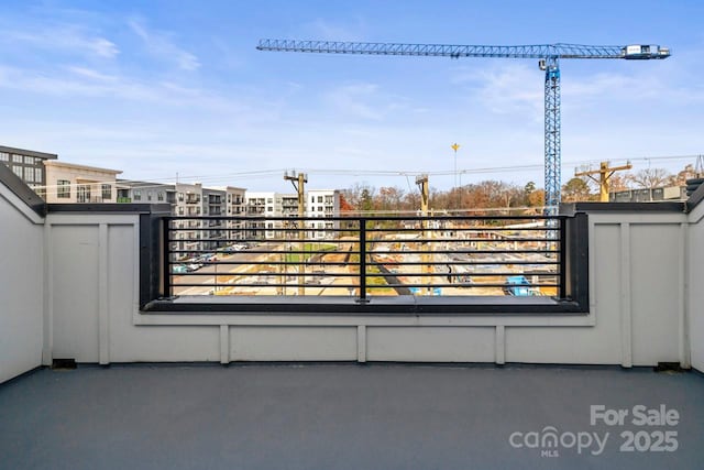 view of patio / terrace featuring a balcony