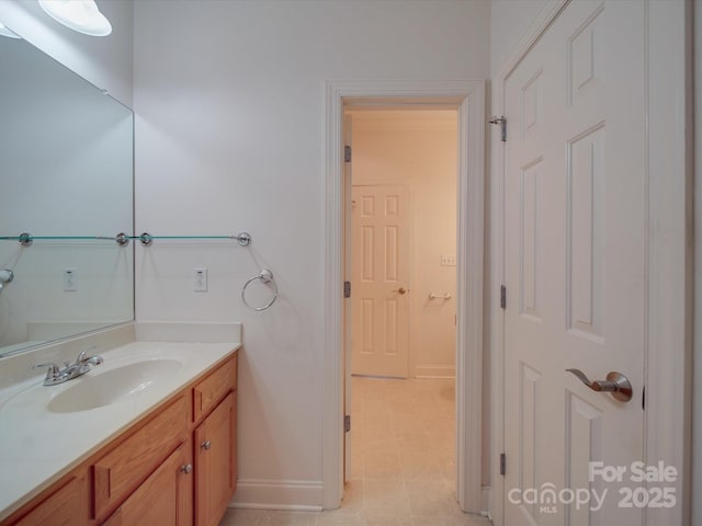 bathroom featuring vanity