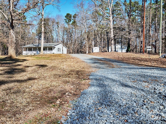 view of road