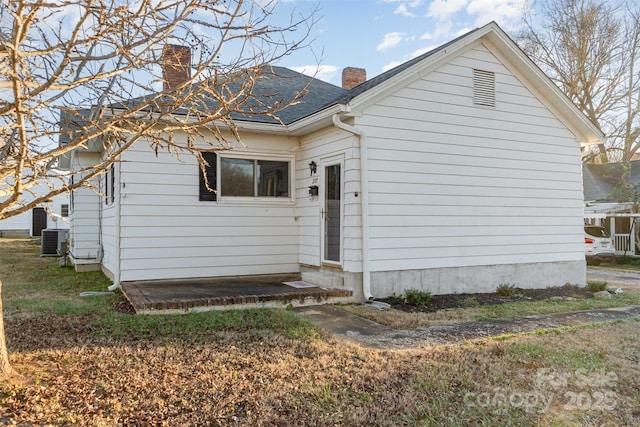 view of front of house with central AC