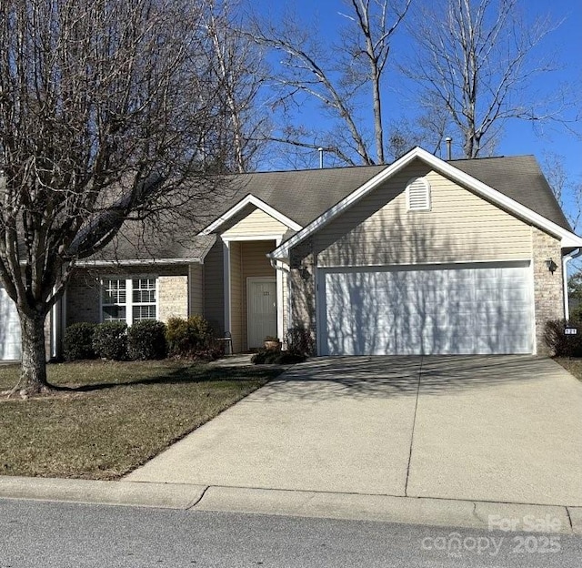 ranch-style house with a garage