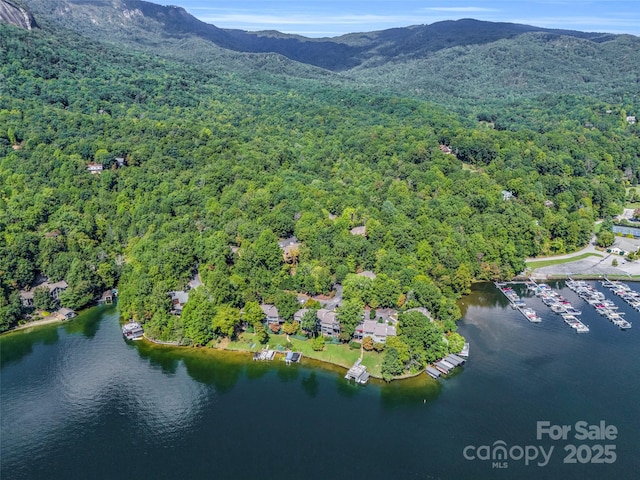 155 Quail Cove Blvd Unit 1615, Lake Lure, NC 28746 - drone / aerial view of a water and mountain view