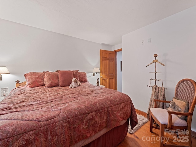 41 Cottontail Ln, Canton, NC 28716 - bedroom with light wood-style flooring and baseboards