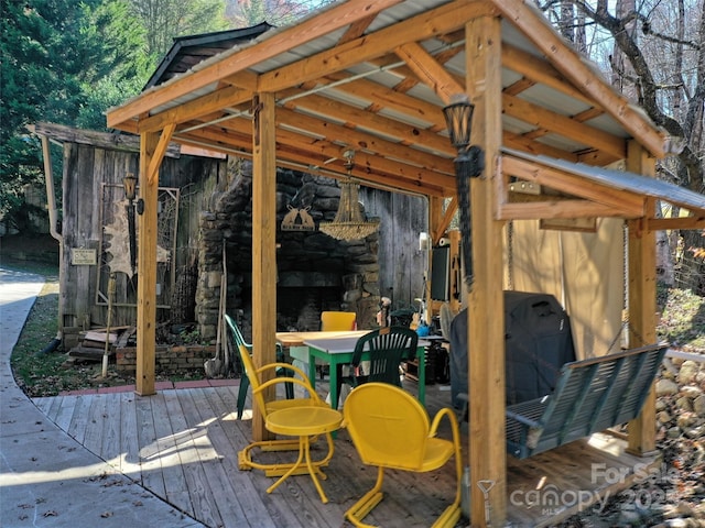 41 Cottontail Ln, Canton, NC 28716 - view of wooden terrace