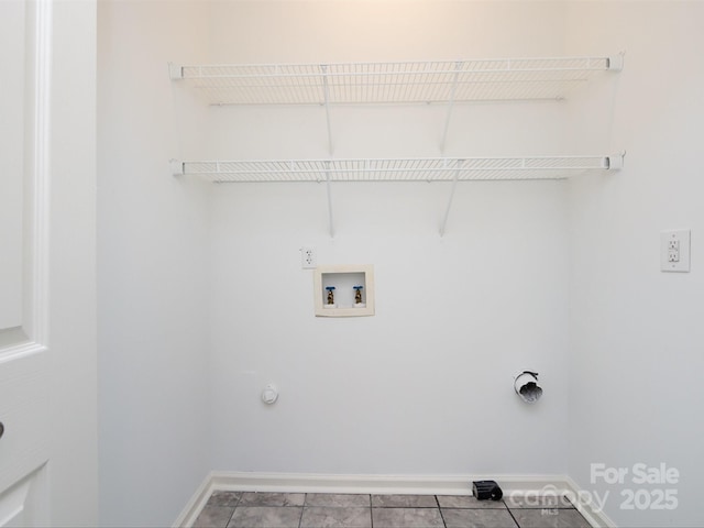 washroom with washer hookup, electric dryer hookup, and gas dryer hookup