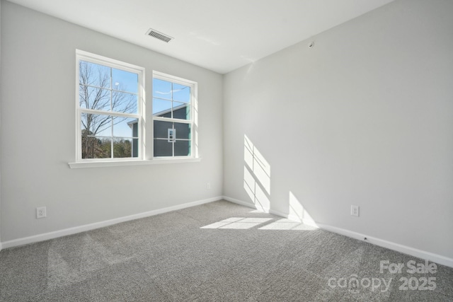 view of carpeted empty room