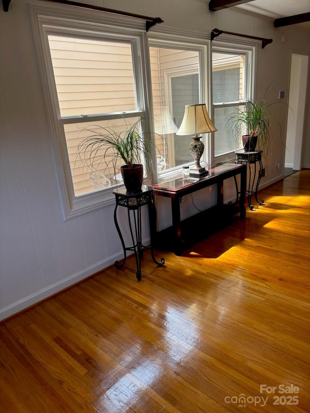 interior space featuring hardwood / wood-style floors