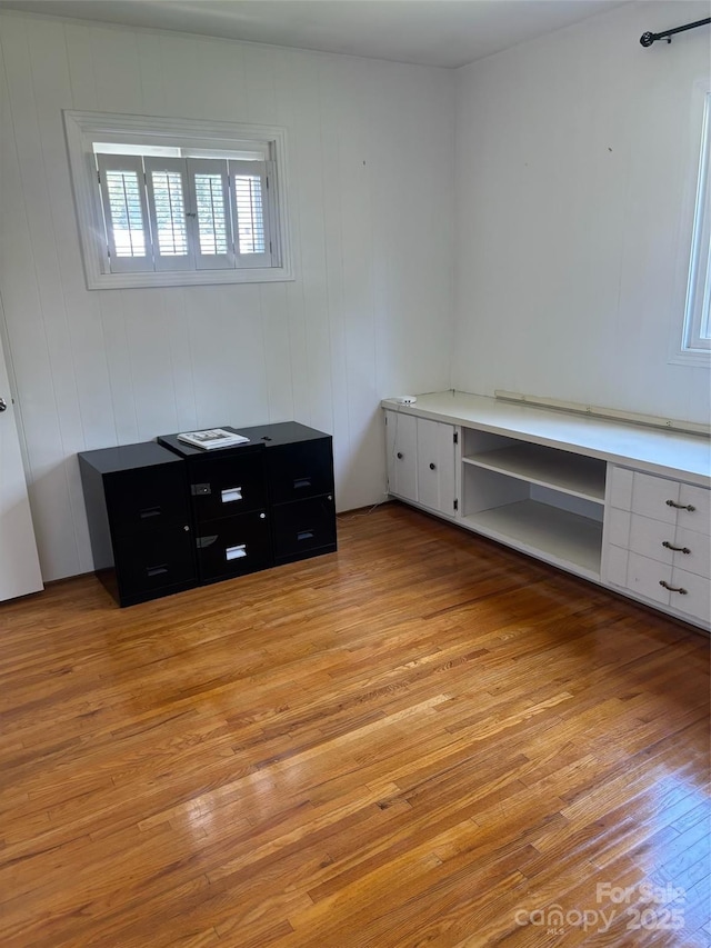 unfurnished bedroom featuring light hardwood / wood-style floors