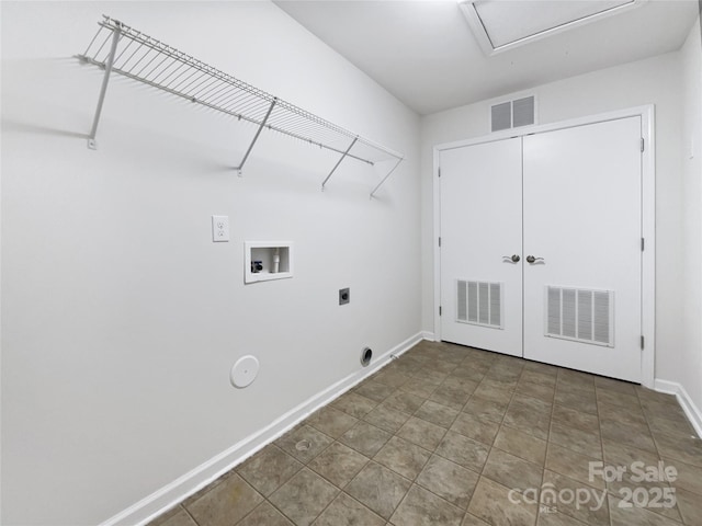 laundry room with washer hookup and hookup for a gas dryer