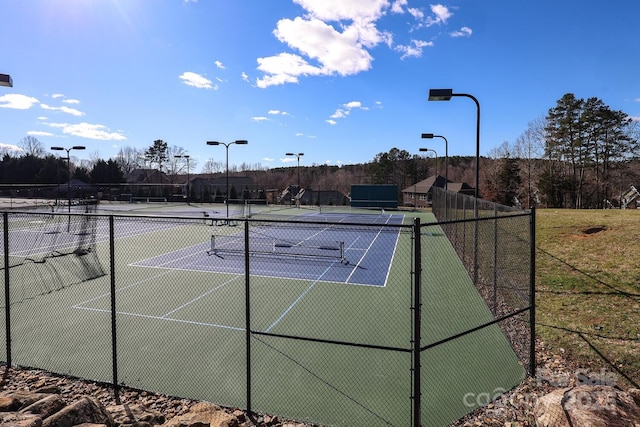 view of tennis court