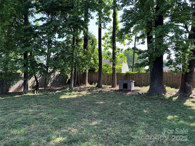 9624 Langston Mill Rd, Charlotte, NC 28216 - view of yard with a fenced backyard