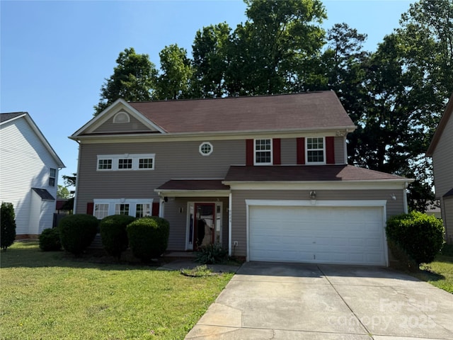 9624 Langston Mill Rd, Charlotte, NC 28216 - view of front facade with a front lawn and concrete driveway