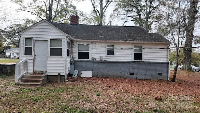 view of rear view of property