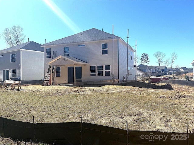 back of property featuring a patio area