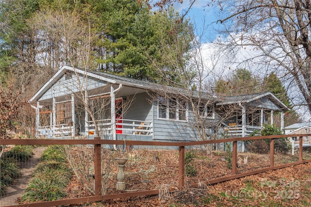 view of back of property